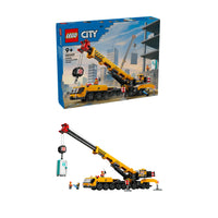 City - Yellow mobile construction crane