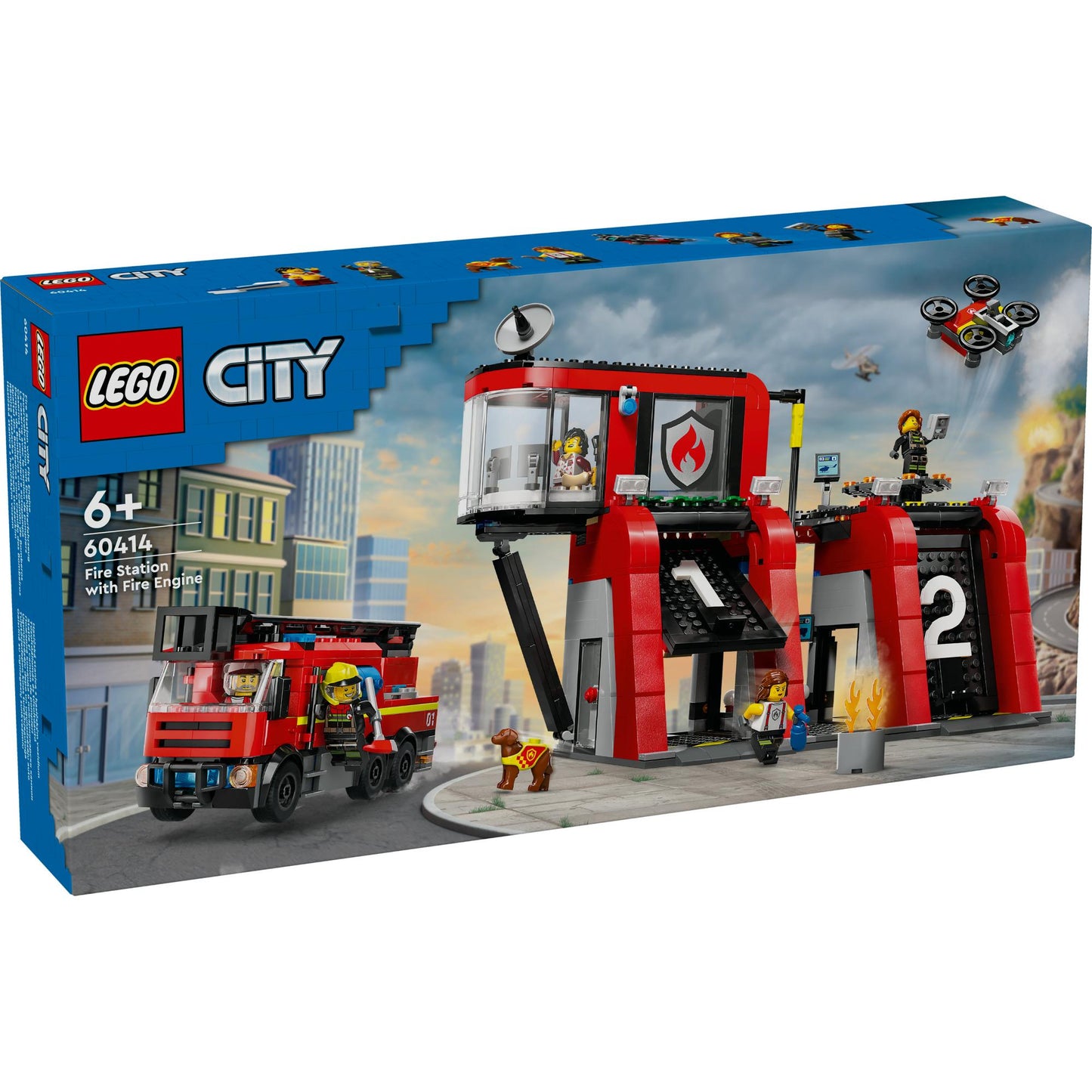 City - Fire Station and Fire Engine