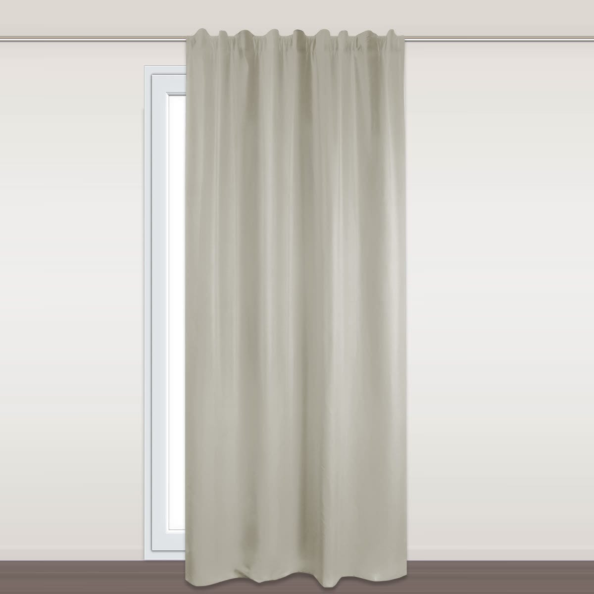 Bricocenter PROTECT ECRU OPAQUE CURTAIN 135X280CM WEBBING AND CONCEALED HANGING LOOP