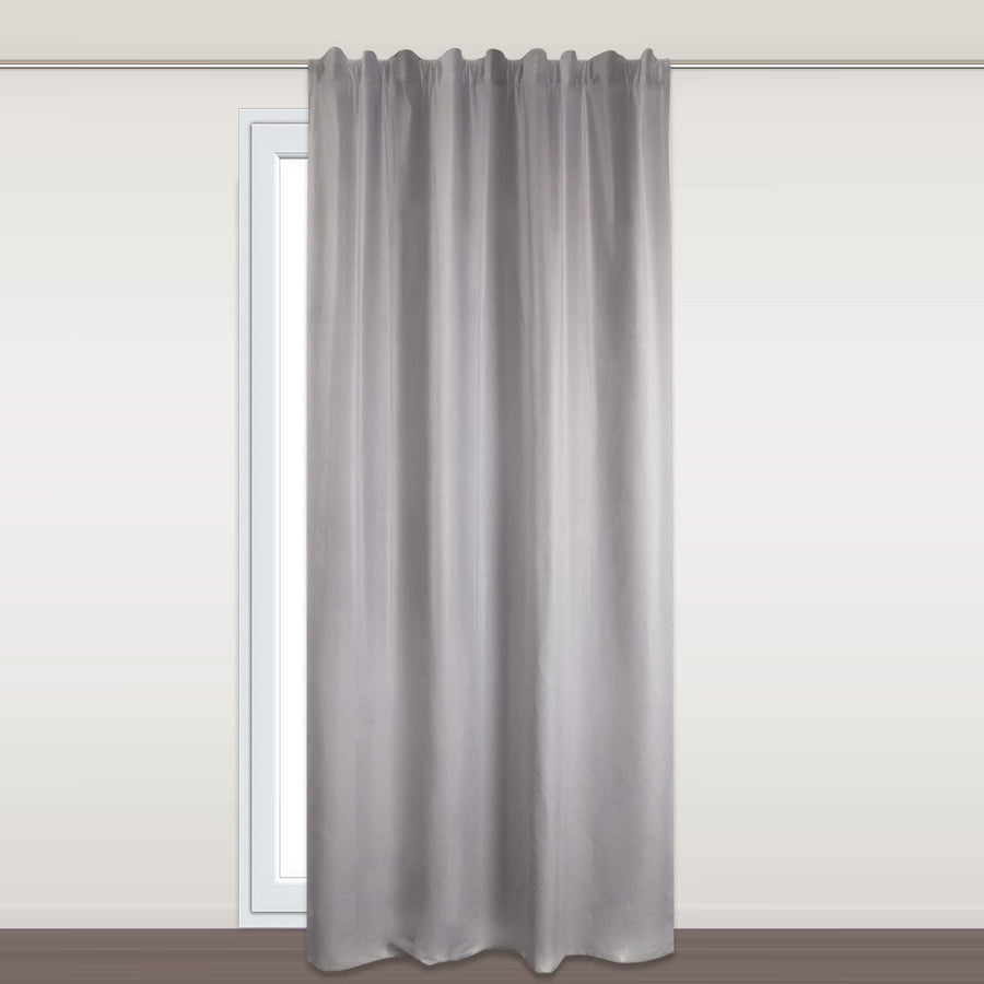 Bricocenter PROTECT GREY OPAQUE CURTAIN 135X28OCM WEBBING AND CONCEALED LOOP