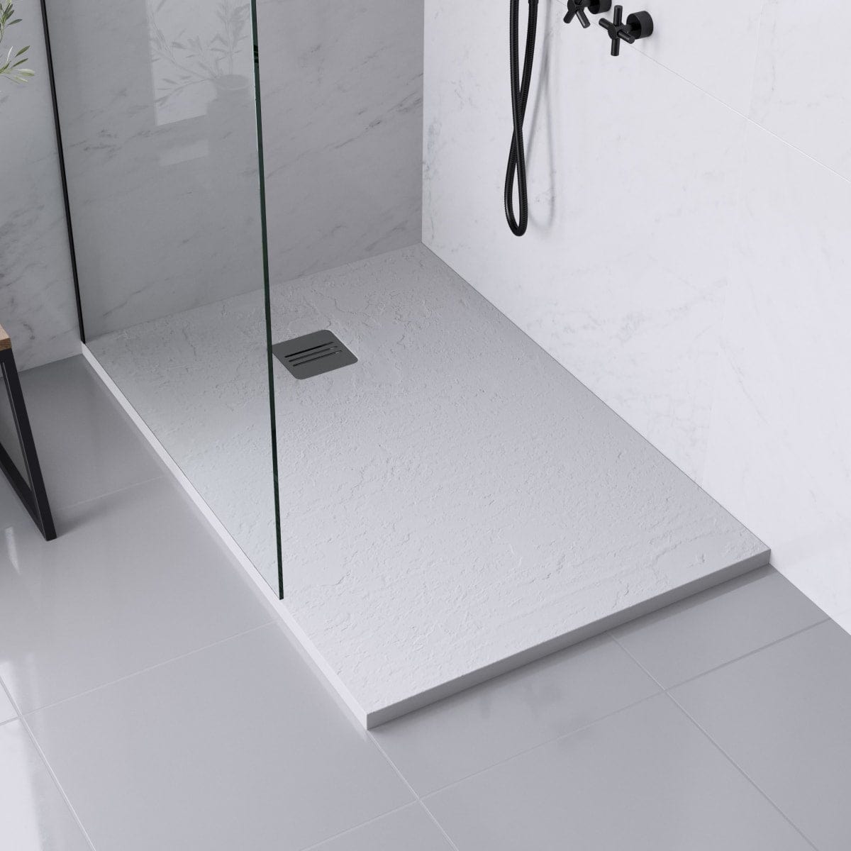 Bricocenter REMIX MATT WHITE SHOWER TRAY80X120