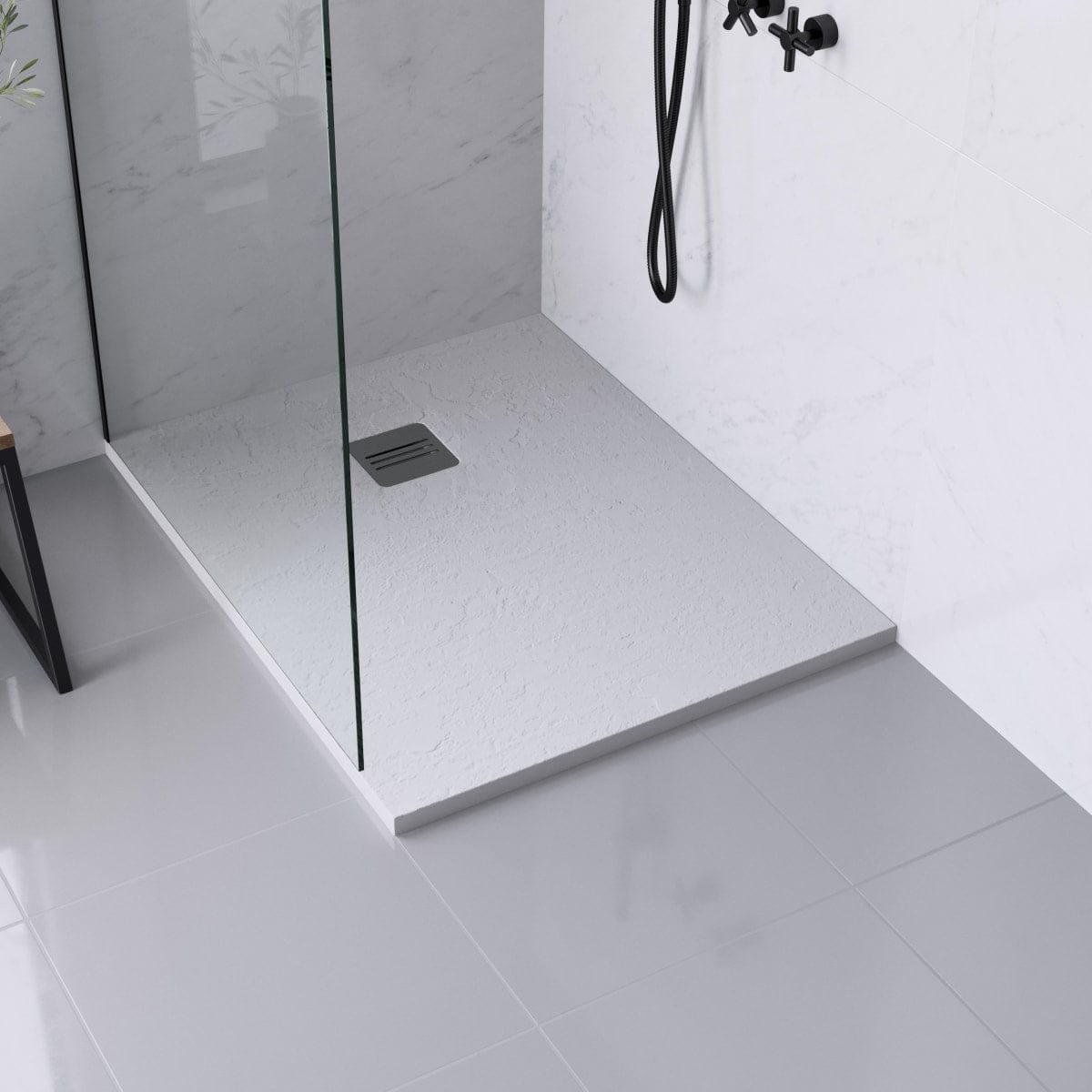 Bricocenter REMIX SHOWER TRAY MATT WHITE80X100