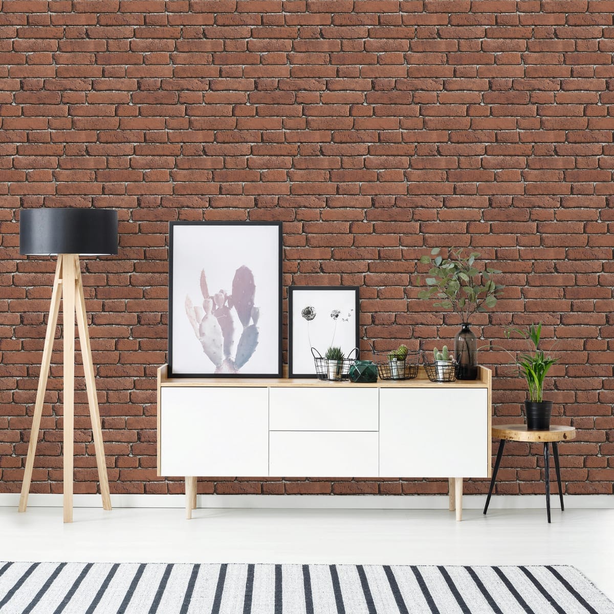Bricocenter WALLPAPER ANTIQUE RED BRICK 53CMX10.5M
