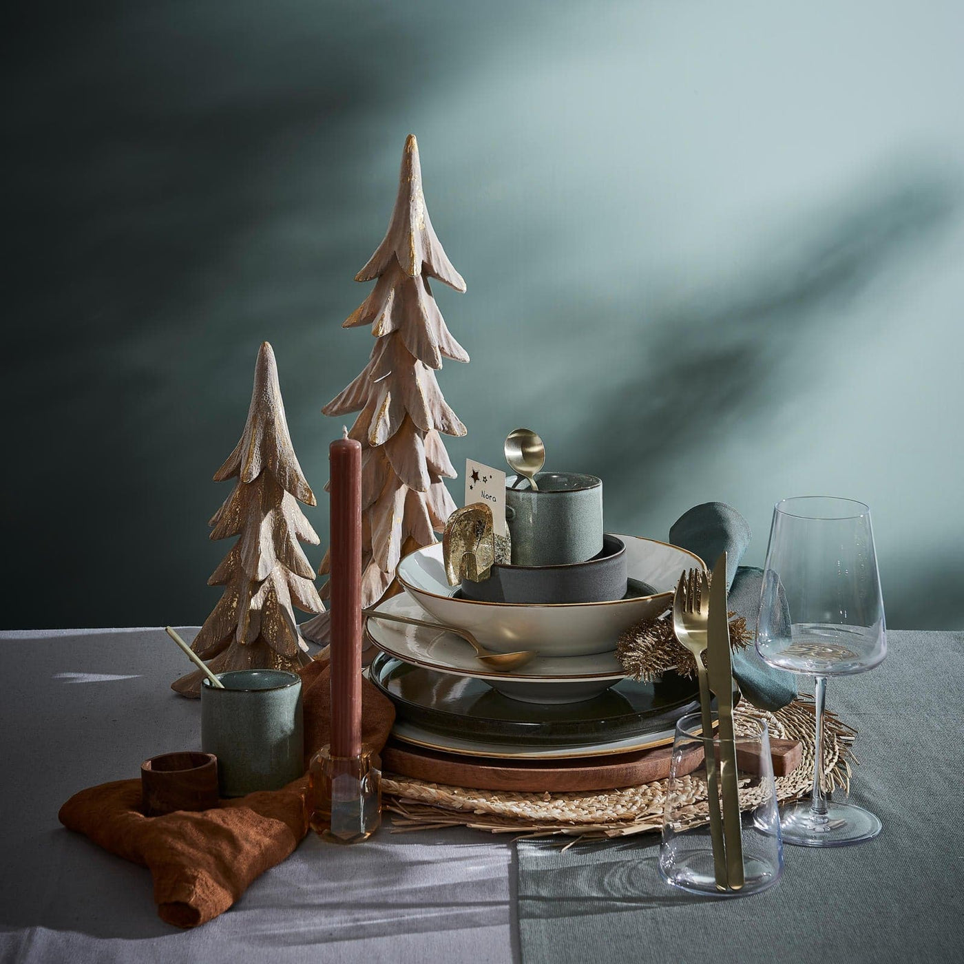 Casa CRISTA candlestick, H 6cm, 1 piece, 3 color variants