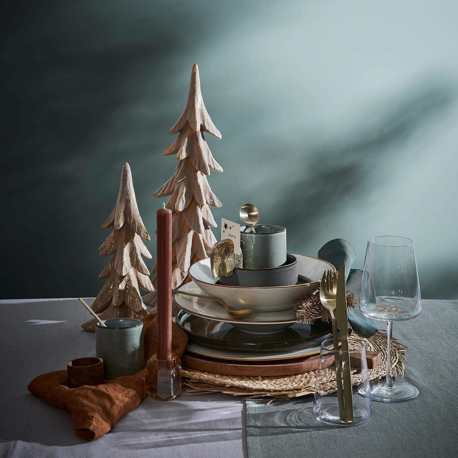 Casa CRISTA candlestick, H 6cm, 1 piece, 3 color variants