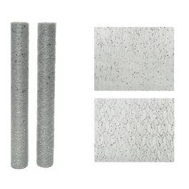 SILVER ORGANZA ROLL L200X35 CM