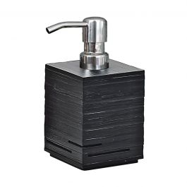 SOAP DISPENSER QUADROTTO BLACK RESIN