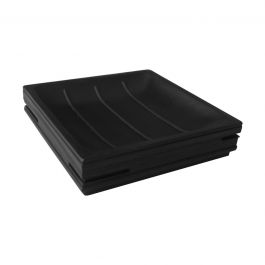 SOAP DISH BLACK RESIN