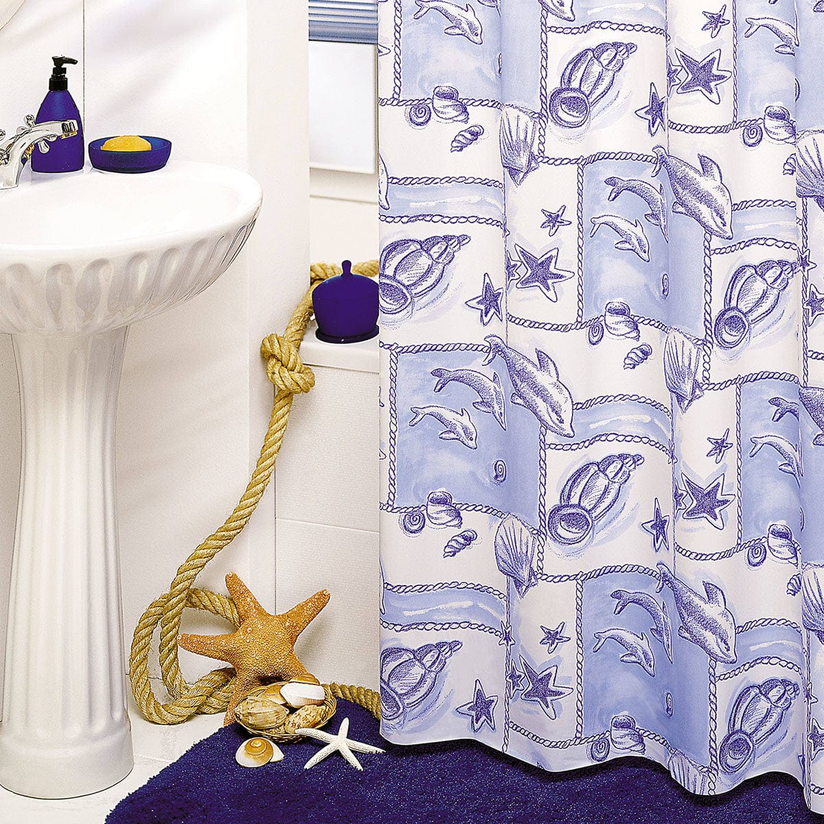 Bricocenter SHOWER CURTAIN OCEAN W 180 H 200 CM VINYL