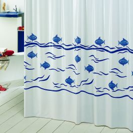 ONDA SHOWER CURTAIN L 240 H 200 CM VINYL