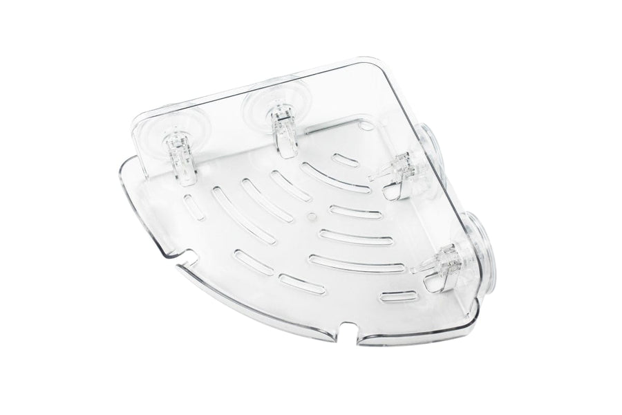 Bricocenter AIR CORNER PLASTIC SHOWER SHELF WITH SUCTION CUP