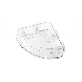 AIR CORNER PLASTIC SHOWER SHELF WITH SUCTION CUP