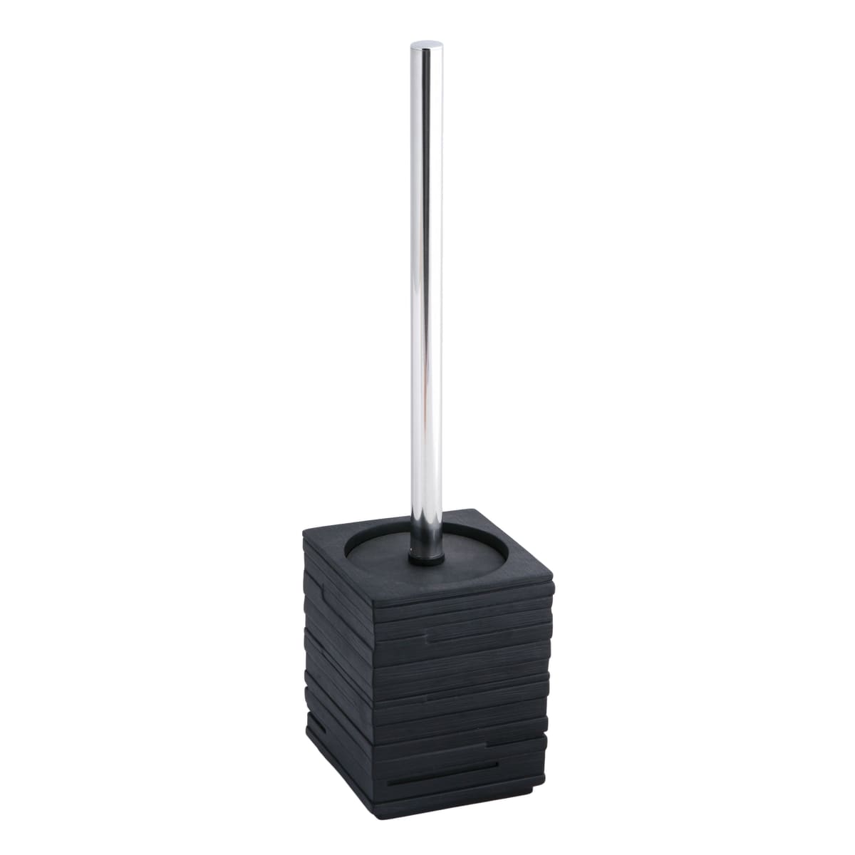 TOILET BRUSH HOLDER QUADROTTO BLACK RESIN