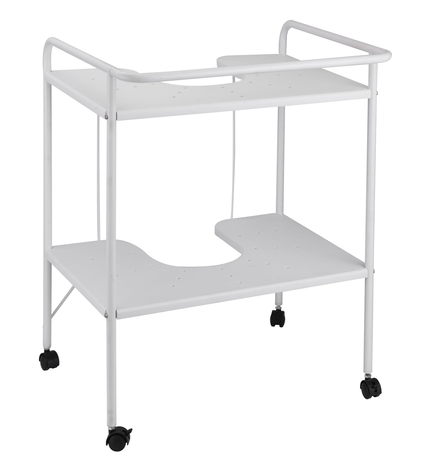 UNDERCOUNTER CART TWO SHELVES CLASSIC SENSEA WHITE