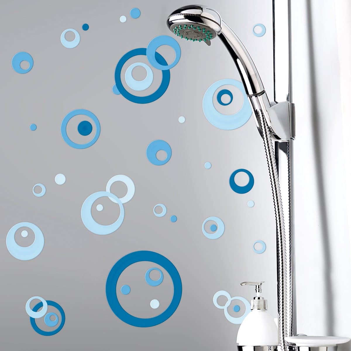 Bricocenter CERAMIC STICKER BLUE CIRCLES 15.5X34