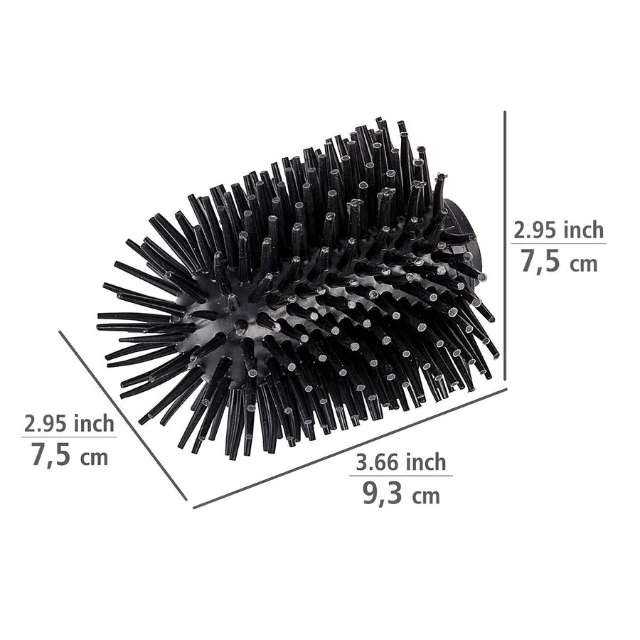 BLACK SILICONE TOILET BRUSH TUFT 75MM.75