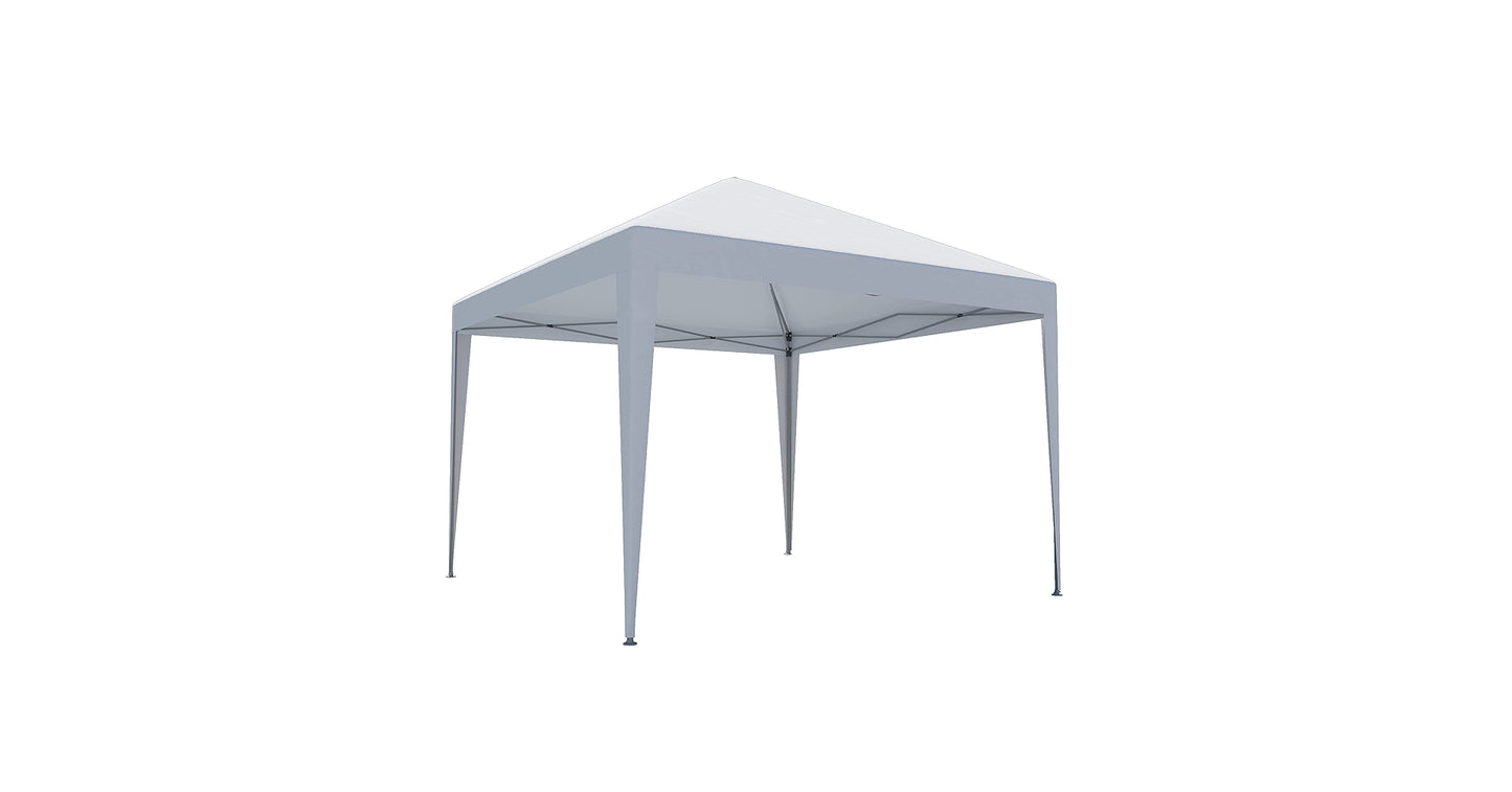 EORI ORIGAMI NATERIAL - Gazebo - Steel and White Polyester Tarp - 2.95x2.95 m