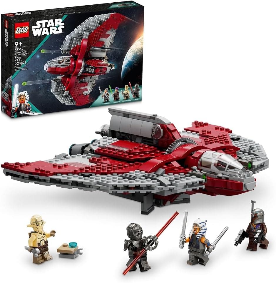 LEGO Star Wars Ahsoka Tano’s T-6 Jedi Shuttle - Playset Based on The Ahsoka TV Series Featuring a Buildable Starship and 4 Star Wars Figures - best price from Maltashopper.com 75362