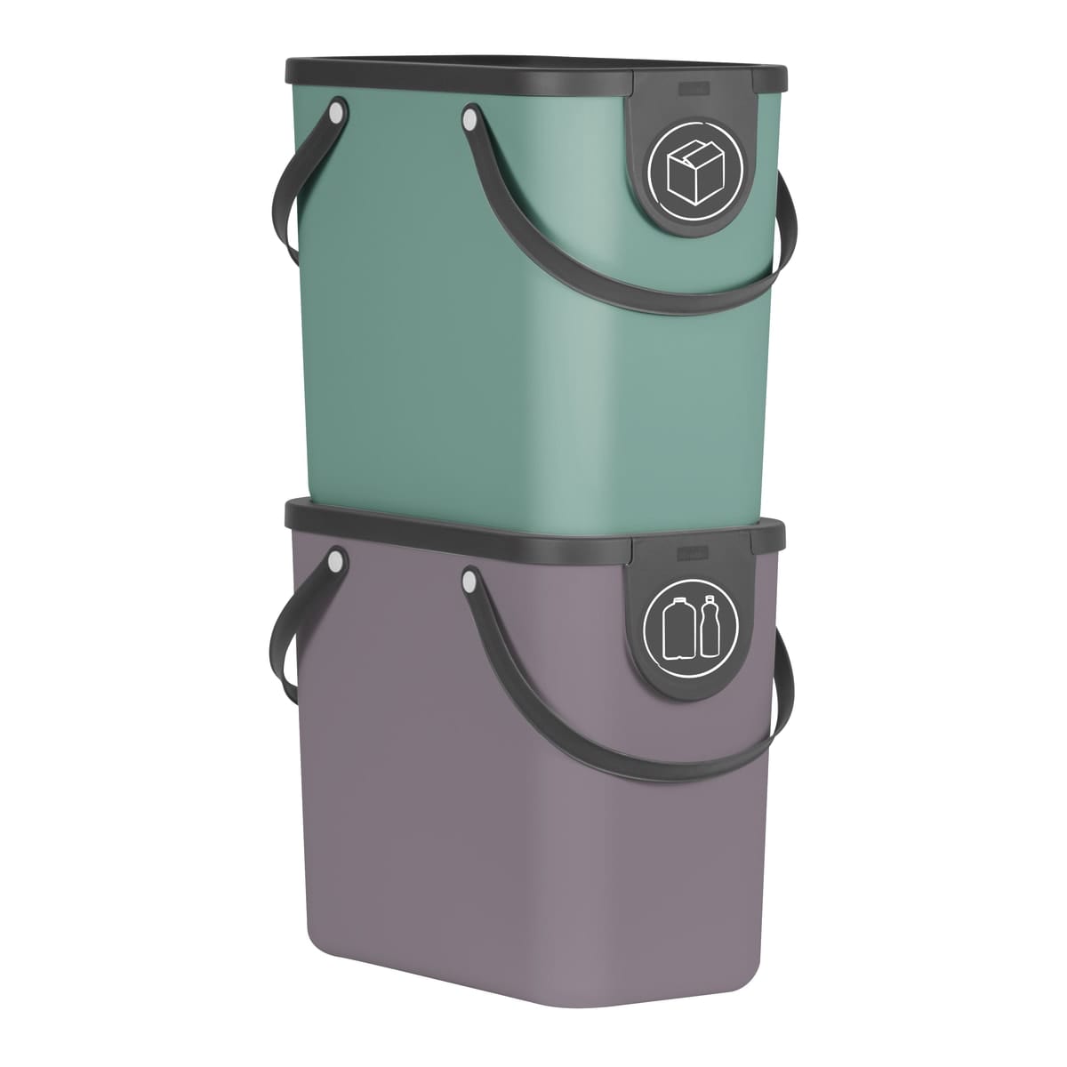 Bricocenter SELECTIVE DUSTBIN 25L - DELINIA -TRENDY GREY - PLASTIC