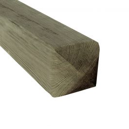 SQUARE POLE WITH POINT 7 X 7 X H 150 CM MADE OF AUTOCLAVE-TREATED PINE WOOD