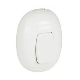 OVAL BUTTON 10A WHITE