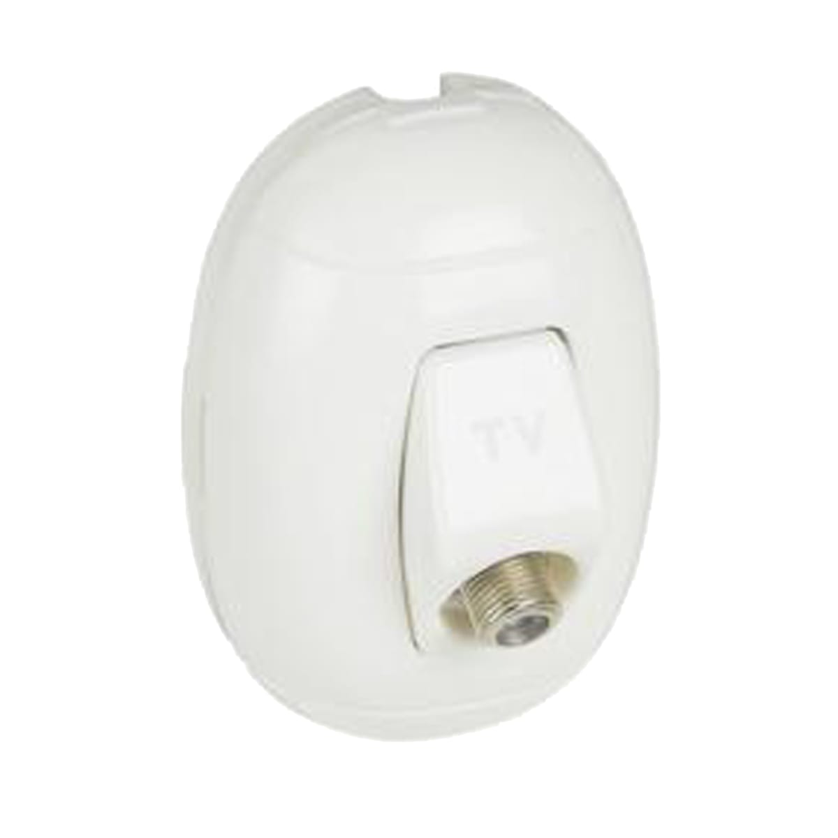 Bricocenter OVAL FEMALE TV SOCKET WHITE