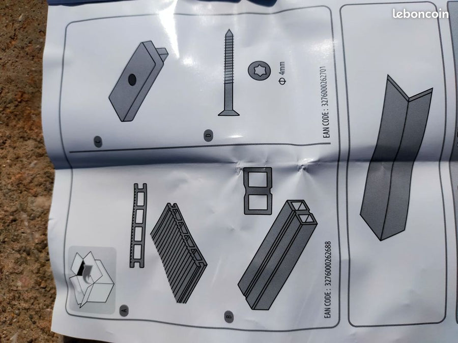 FIXING CLIPS FOR KYOTO COMPOSITE WOOD PLANKS
