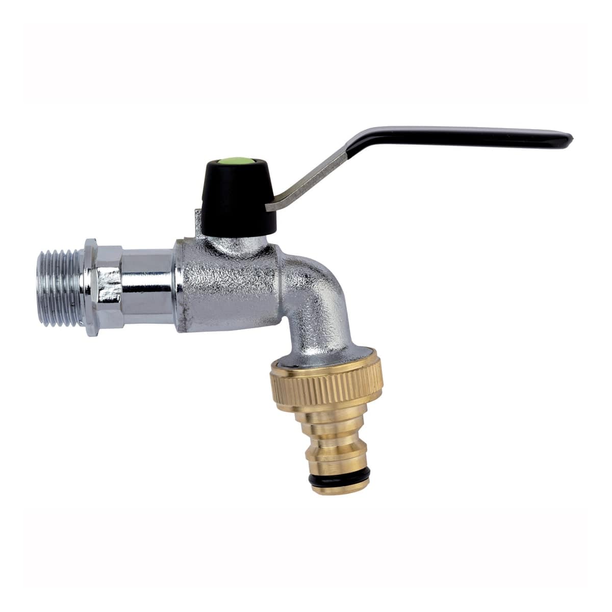 GARDEN BALL VALVE WITH QUICK-ACTION OUTLET