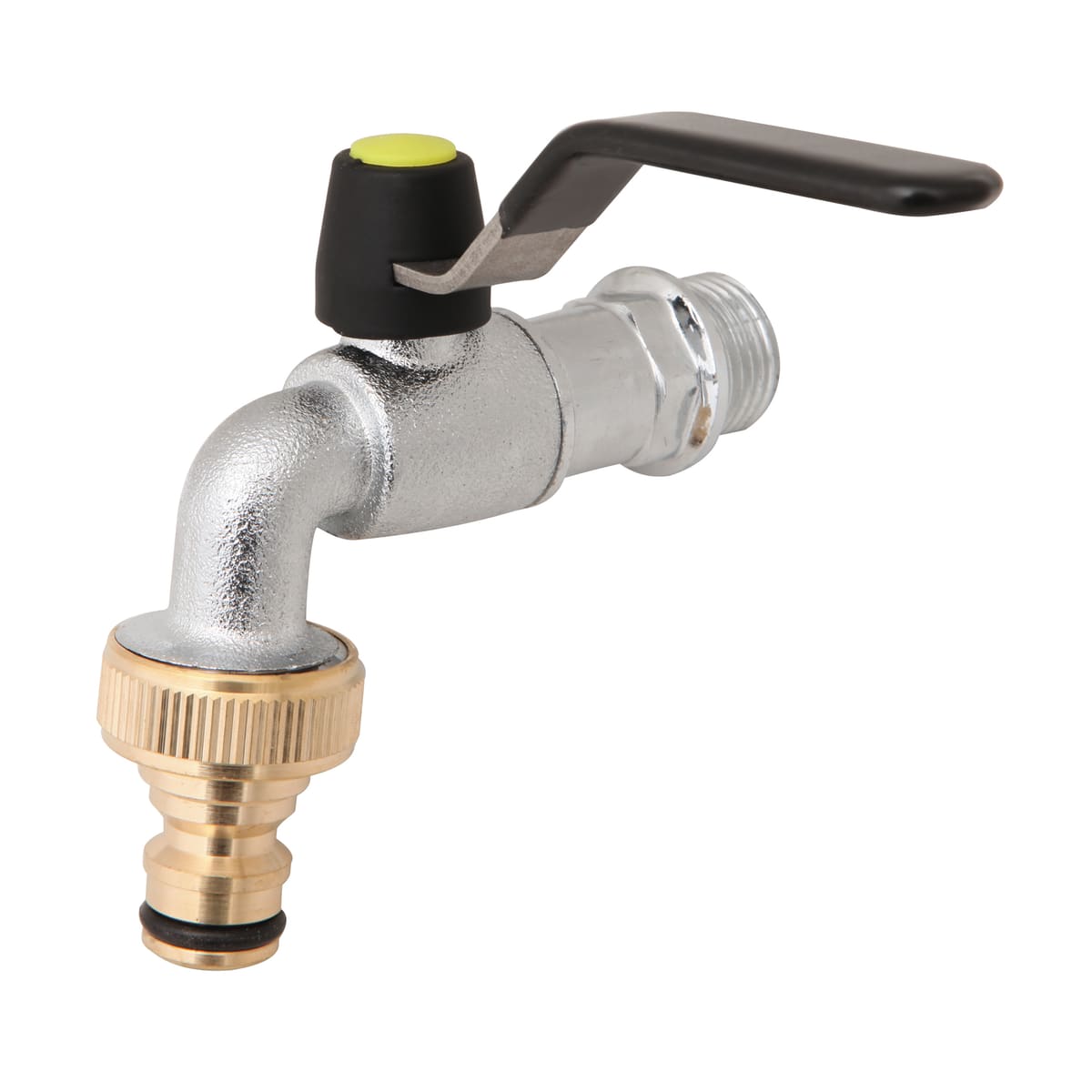 GARDEN BALL VALVE WITH QUICK-ACTION OUTLET