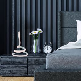 ADELAIDE CHROME LED TABLE LAMP 15W H28 D18 CM NATURAL LIGHT