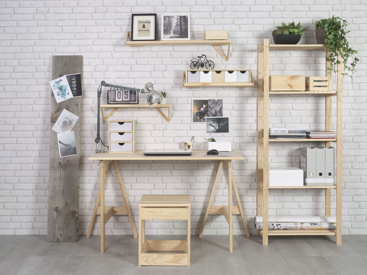 Bricocenter WOODEN SHELF L70XP30XH170CM 5 SHELVES