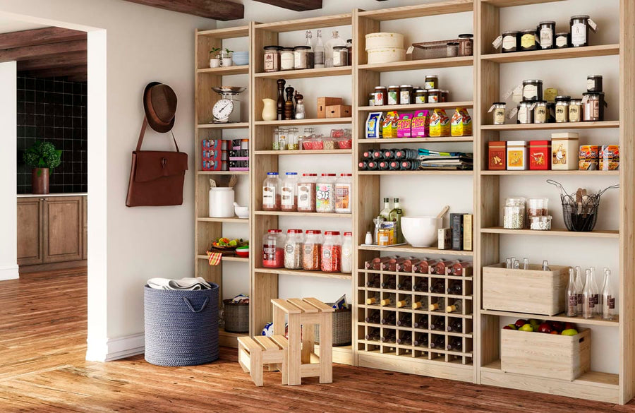Bricocenter GALA SOLID PINE BOOKCASE 6 SHELVES 50 CM