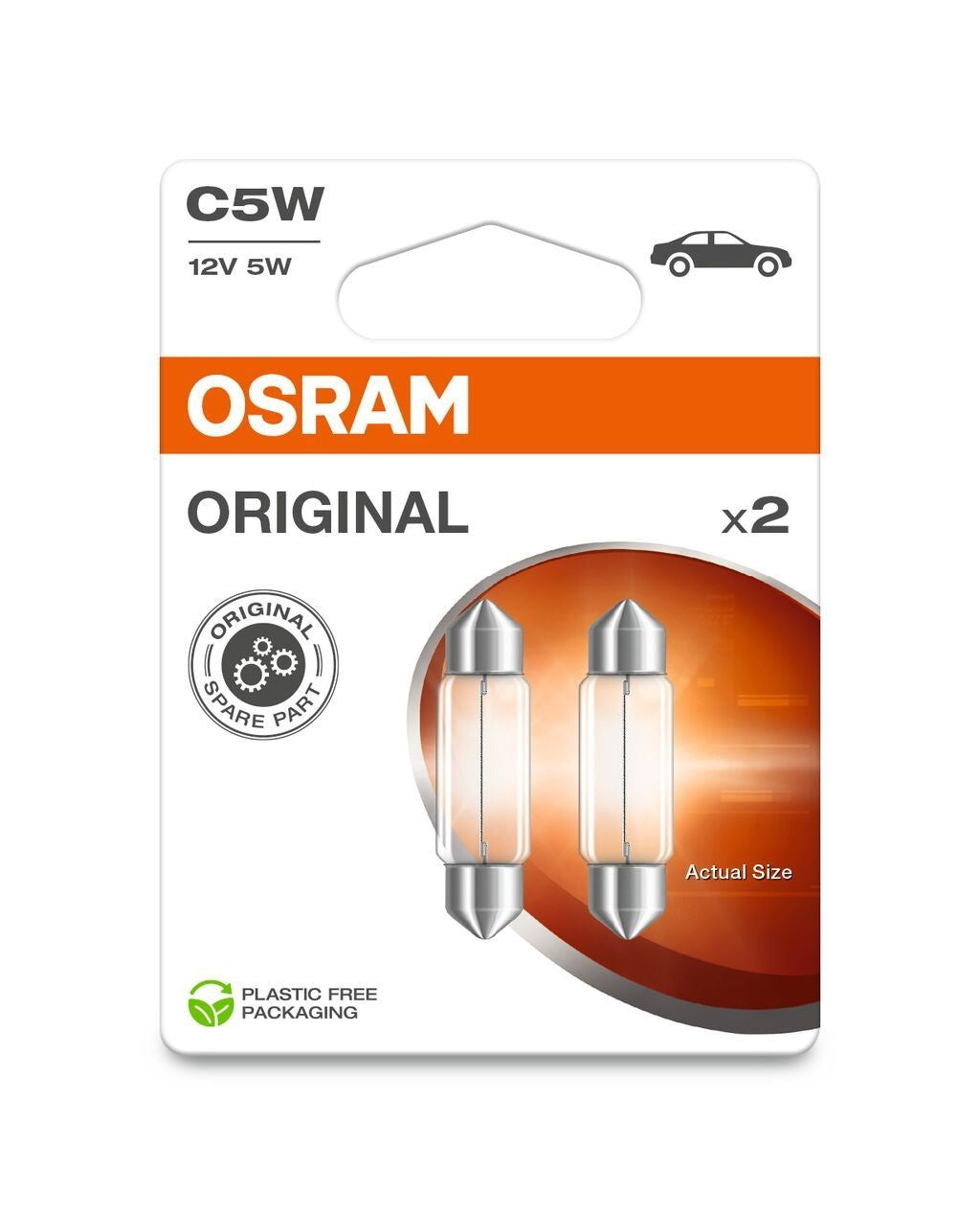 Osram number plate lamp, C5W
