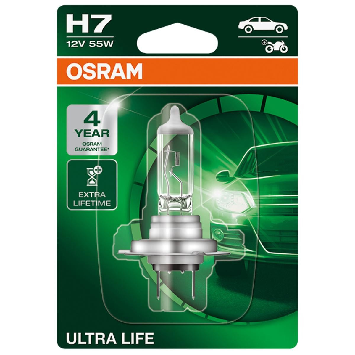 Lampada osram h7 alogena 55w 12v