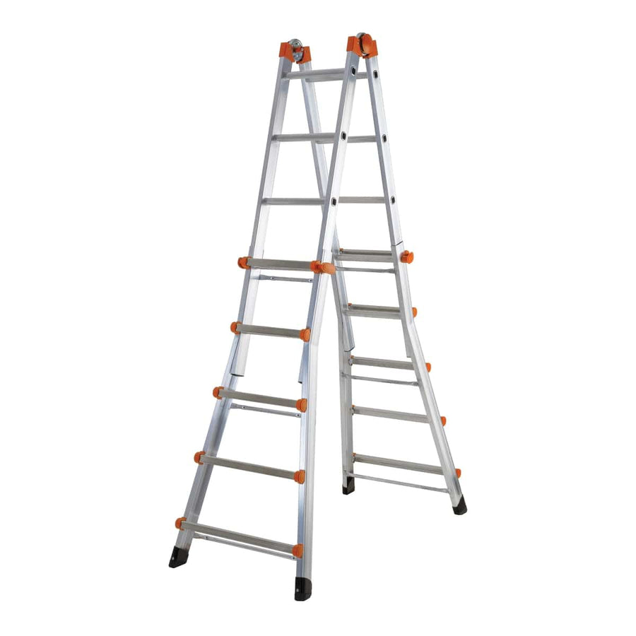 Bricocenter GIANT TELESCOPIC LADDER ALL 5+5 STEPS CAPACITY 150KG