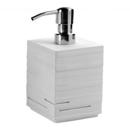 COUNTERTOP SOAP DISPENSER QUADROTTO WHITE RESIN