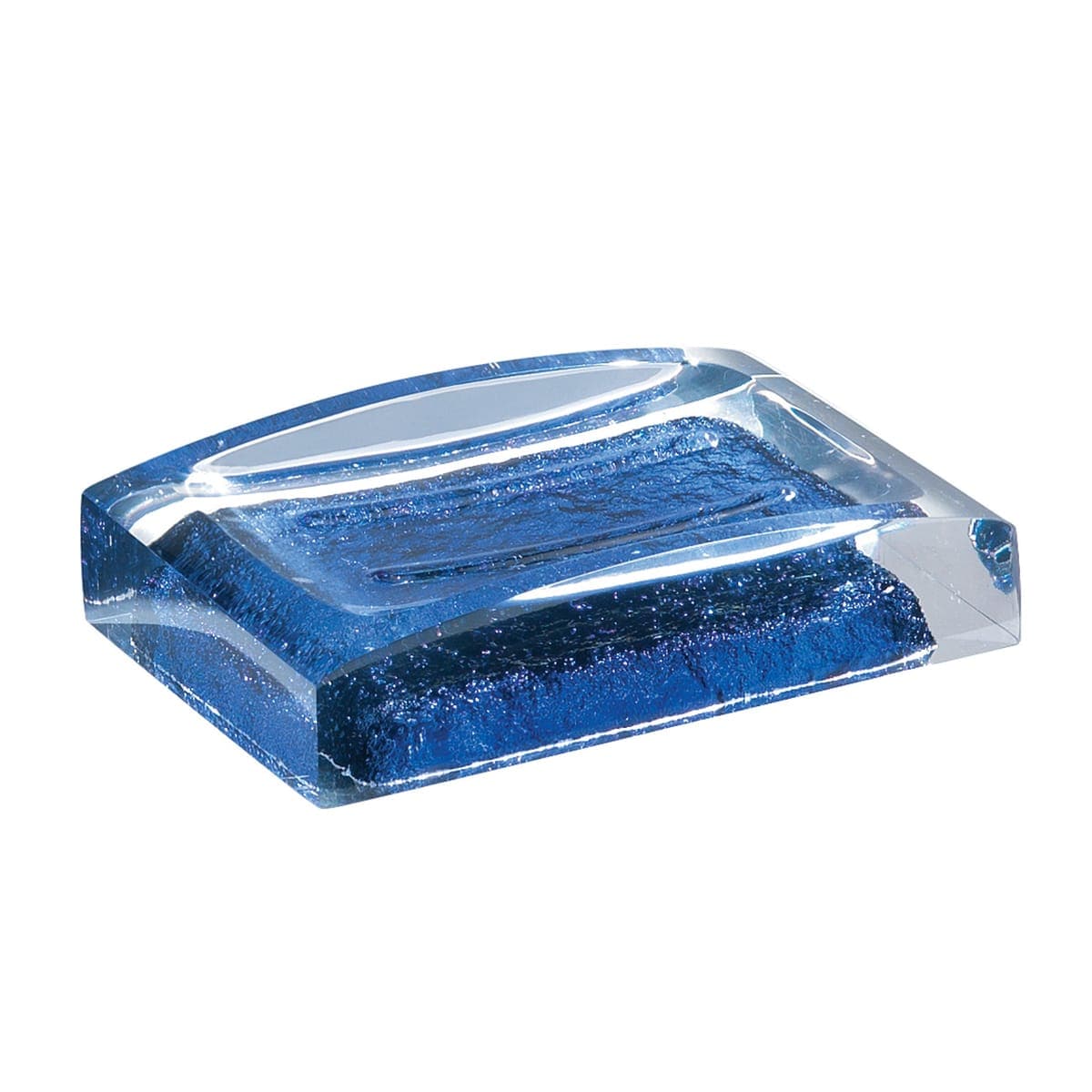 Bricocenter TRANSPARENT BLUE ANTARES SOAP DISH