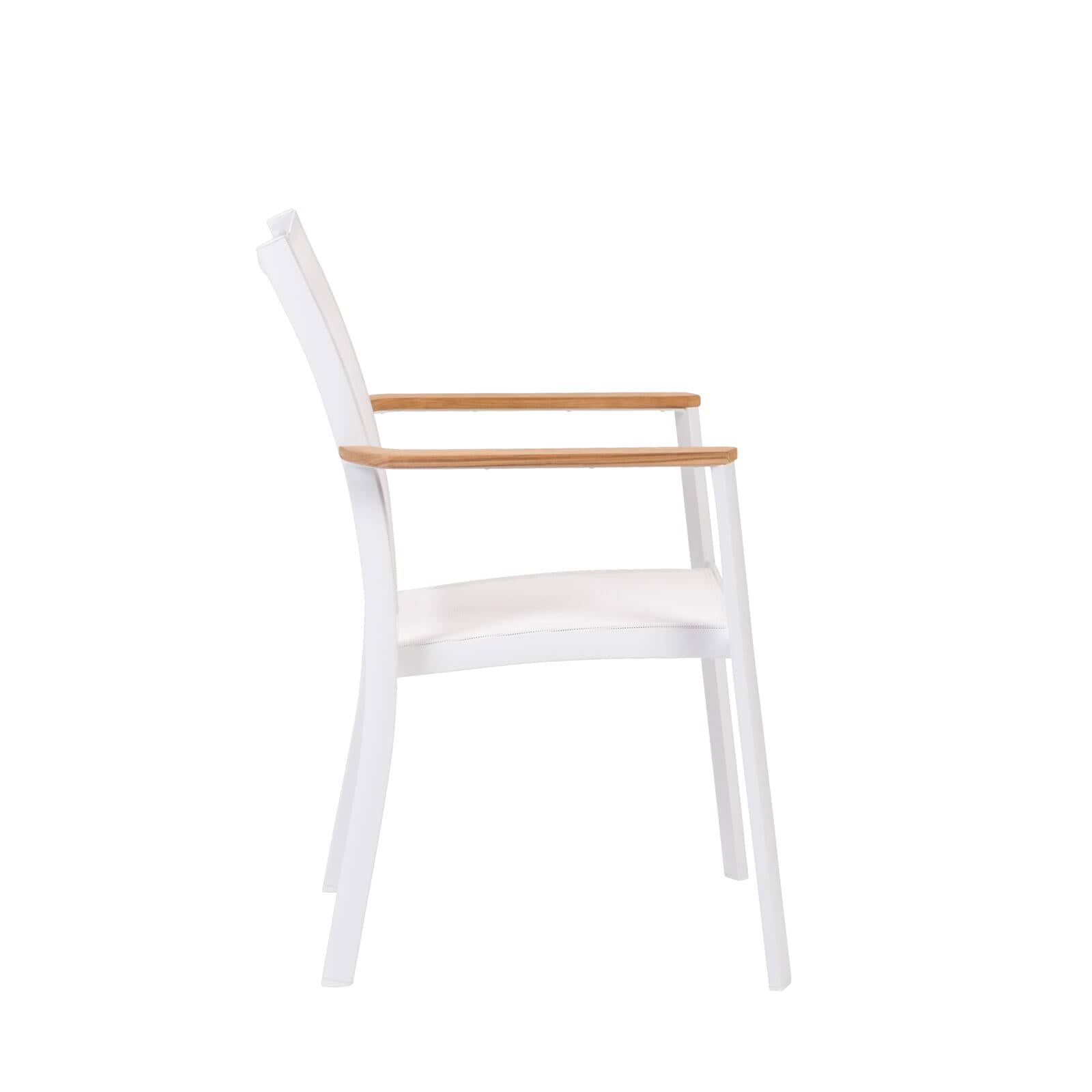 Casa ETHAN White stackable chair H 90.5 x W 58.5 x D 63 cm