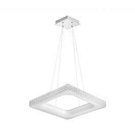 55X55X9CM WHITE ACRYLIC CRYSTAL CHANDELIER LED 36W