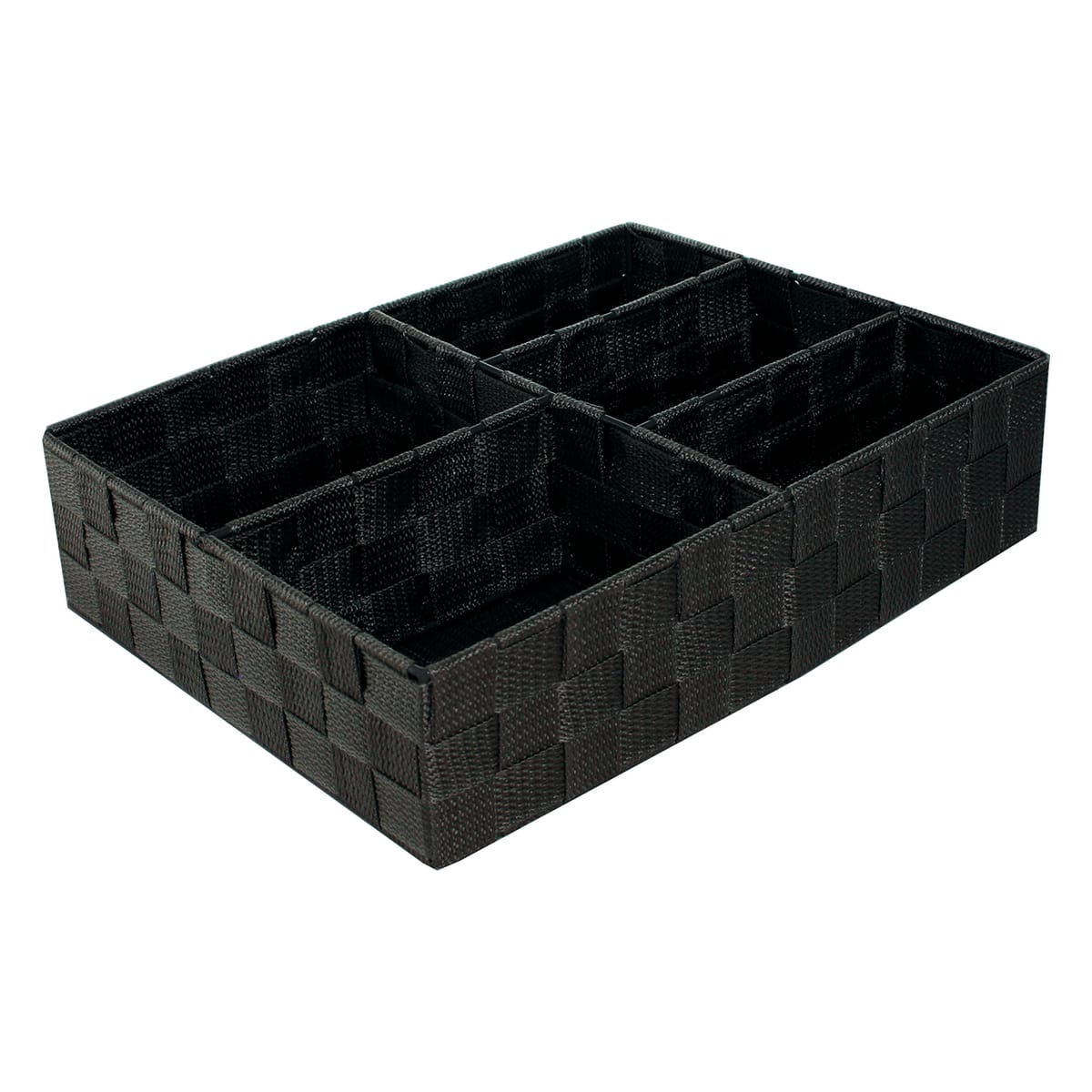 Bricocenter L 32 x W 25 x H 8 CM TORTORY FABRIC BASKET FOR DRAWER 5 SLOTS - TEX