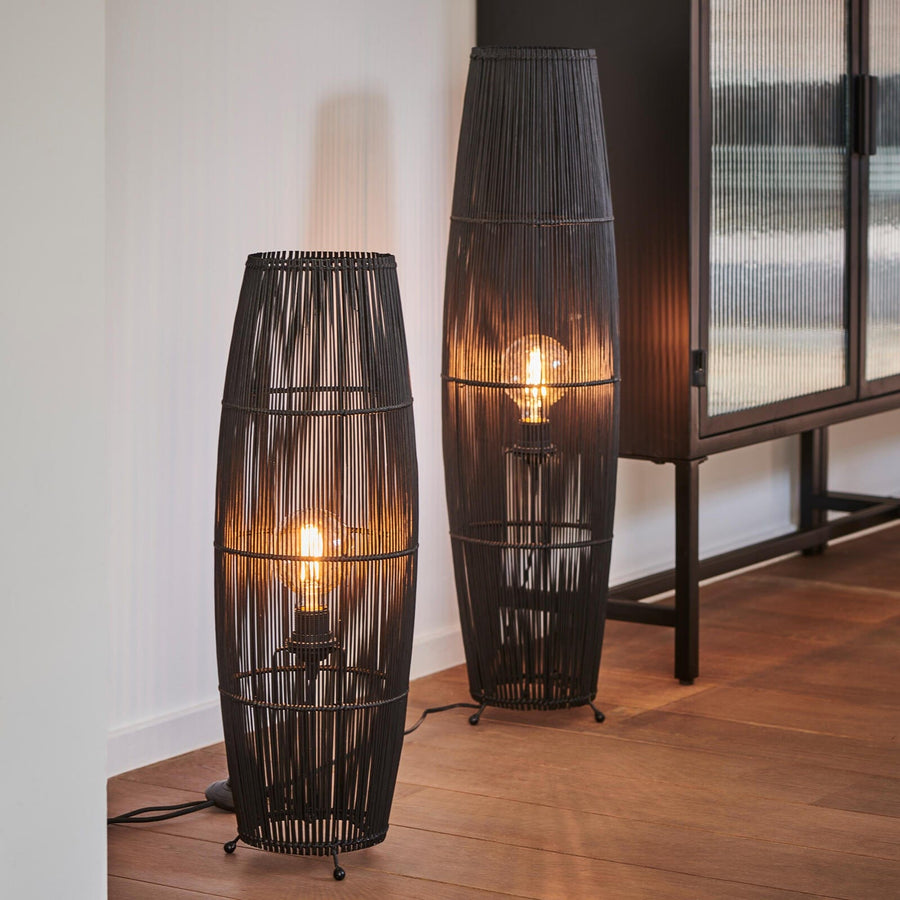 Casa MOVIS Black floor lamp H 88 cm - Ø 24 cm