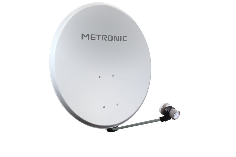 80CM WHITE DISH + STEEL LNB
