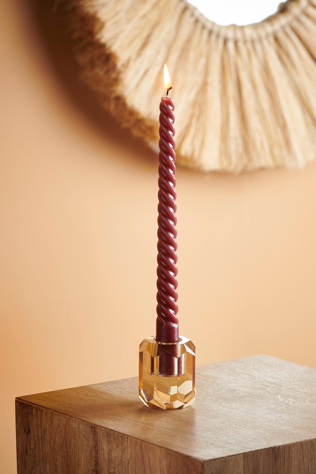 Casa CRISTA candlestick, H 6cm, 1 piece, 3 color variants