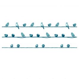 SHOWER CURTAIN VINYL BIRDIES L180 H200 CM