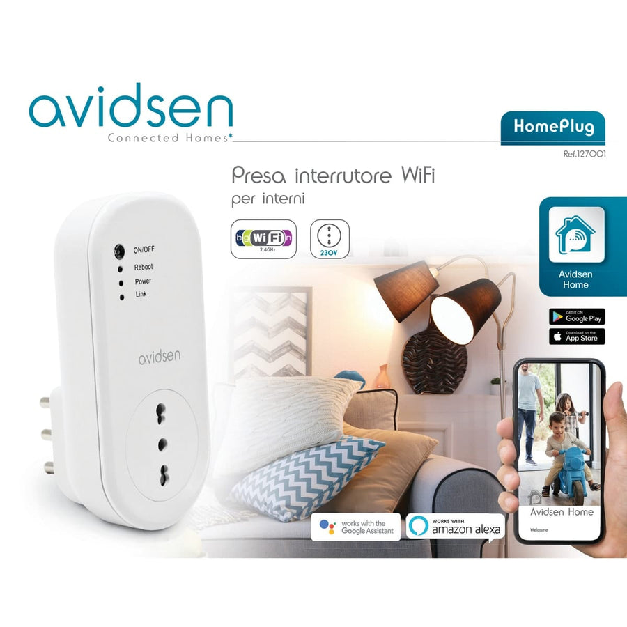 Bricocenter 3600 WIFI SOCKET - COMPATIBLE WITH VOICE ASSISTANTS