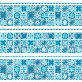 SHOWER CURTAIN CEMENTINE VINYL W 180, H 200 CM INDIGO VINYL