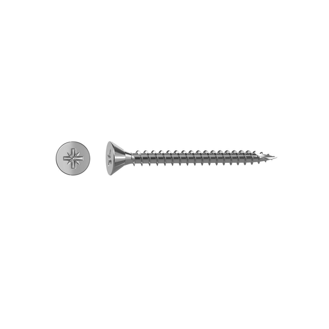 GALVANISED STEEL COUNTERSUNK WOOD SCREWS PCS. 4X35MM, 25 PCS.