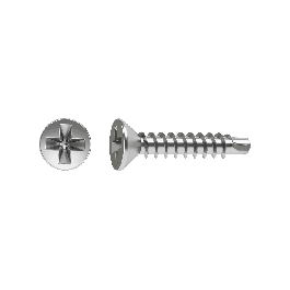 COUNTERSUNK HEAD SCREWS FOR METAL AUTOPERFO