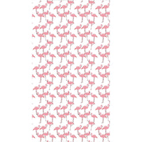 SHOWER CURTAIN FLAMINGO L 120 H 200 CM FABRIC