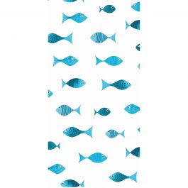 SHOWER CURTAIN FABRIC SCUBA L180 H200 CM